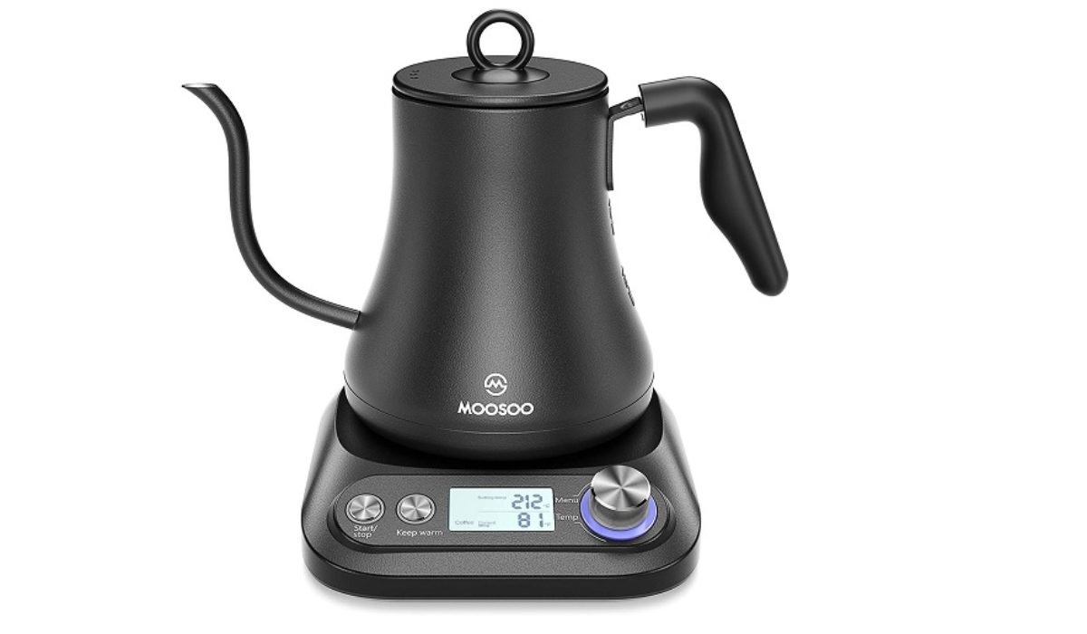 Intasting electric gooseneck kettle review and demo by Sara