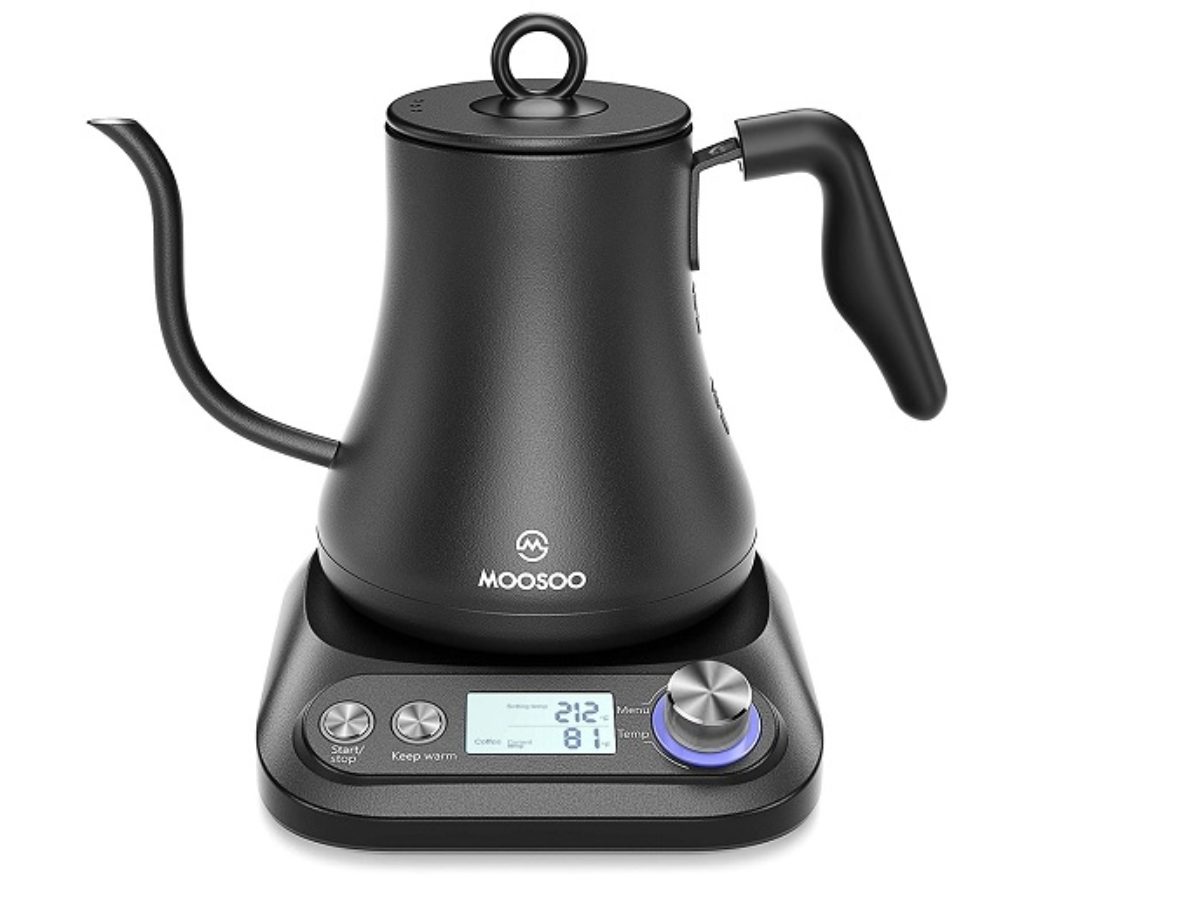 Intasting electric gooseneck kettle review and demo by Sara Get it