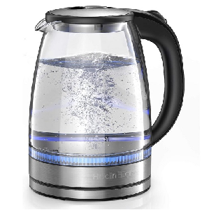 HadinEEon electric kettle 1.7L glass electric tea kettle review